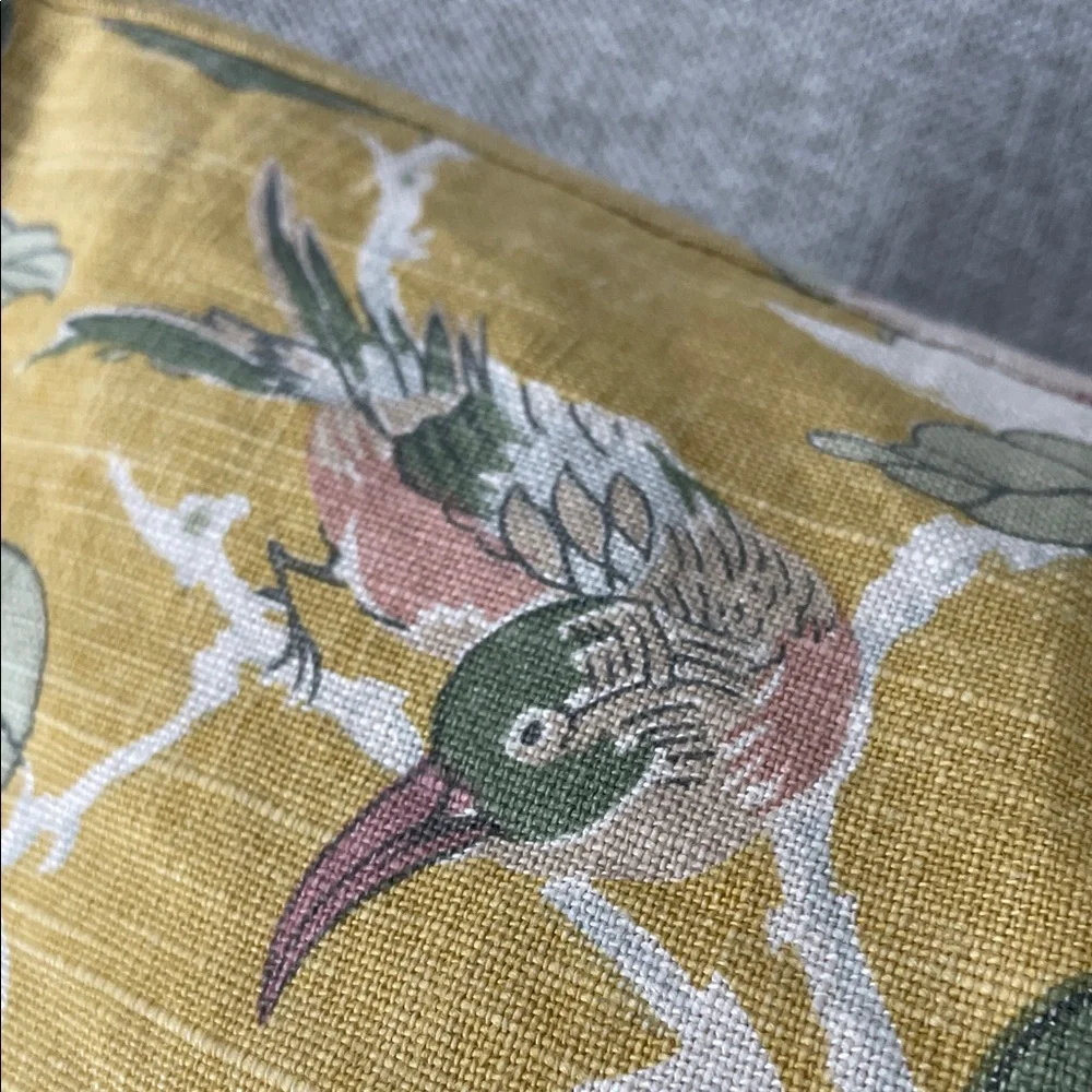 Pottery Barn Yellow Floral Accent Pillow,20x20 - Picture 4 of 4